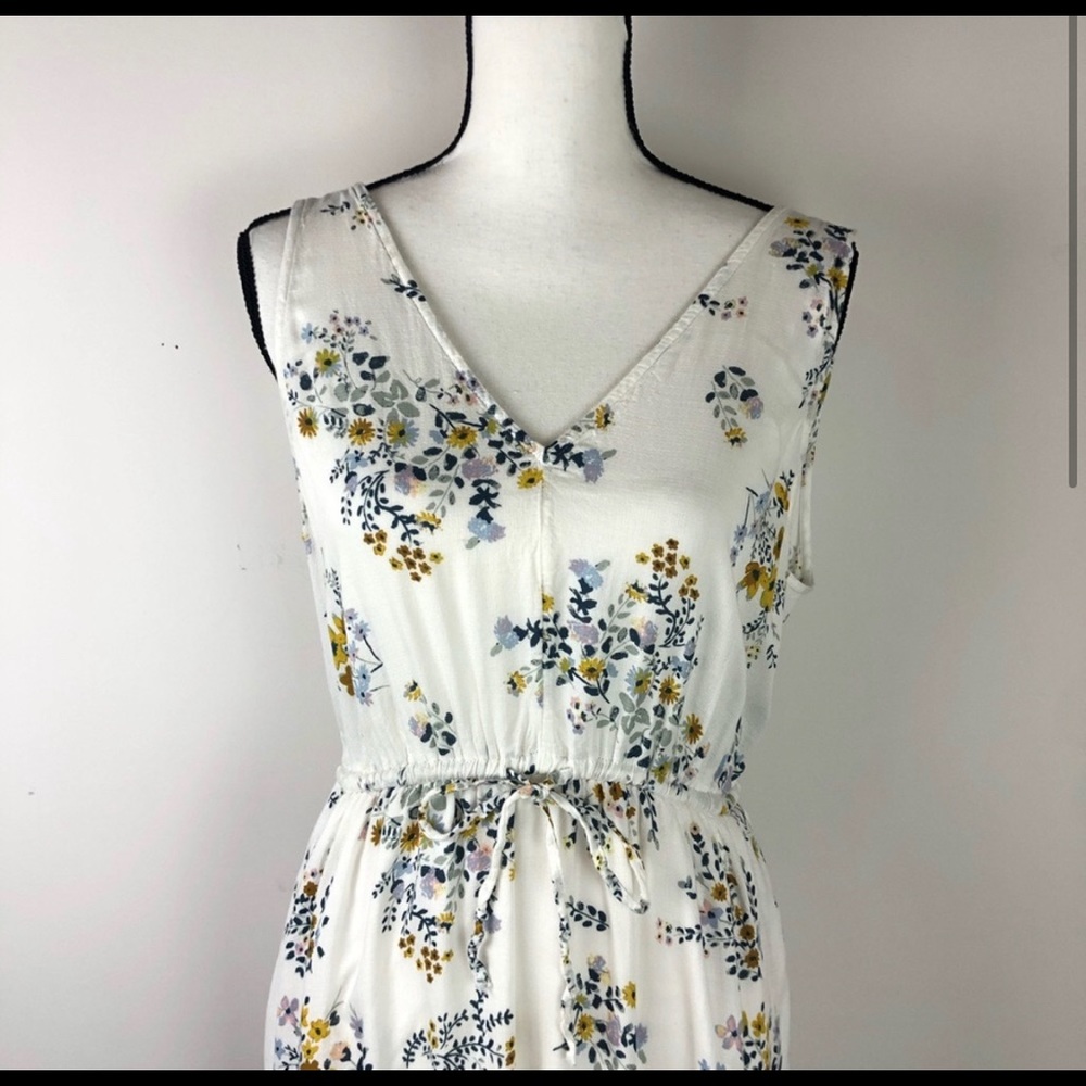 LUCKY BRAND HOBO floral & cream maxi dress